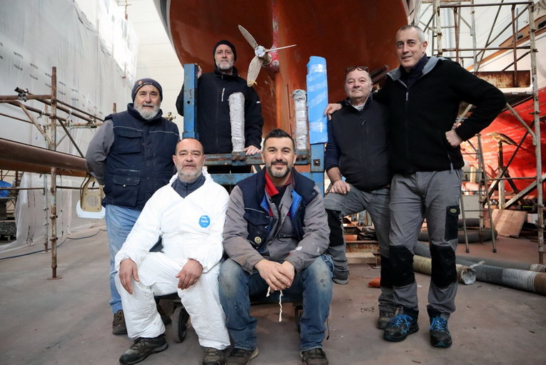 I Cantieri Navali di La Spezia al lavoro su Aleph, Marida e Bianca